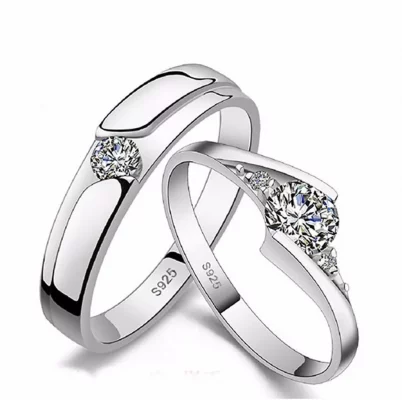 23 kinds lover rings Endless Love Engagement Wedding Couple Rings Aneis Mens Jewelry Commitment Rings silver color jewelry