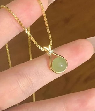 Sexy Simple Lucky Bag Chains Stone Clavicle Gothic Jewelry Women Pendant Choker Necklace Girl Valentine's Day Gift